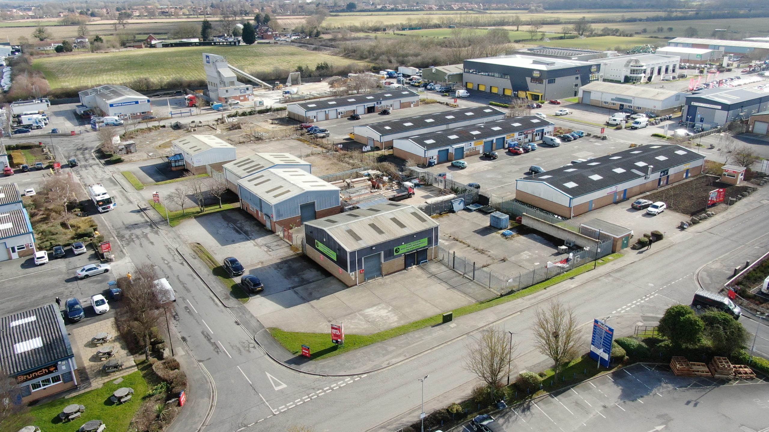 Commercial property aerial photography for Three Sixty Group industrial development