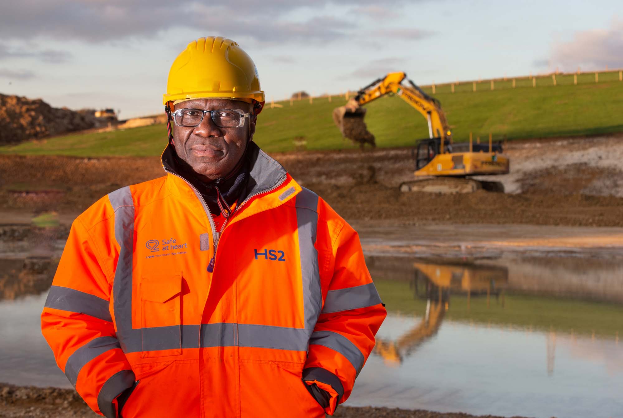 Construction industry headshot - HS2 professional photography